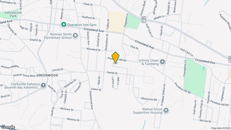 1225 Greenfield Dr Map and Location Details