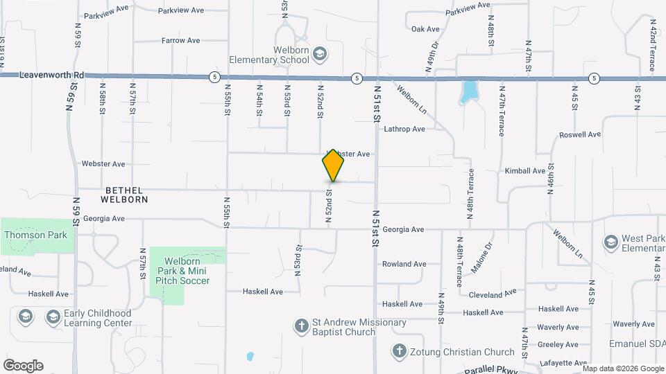 2807 N 52nd St Map and Location Details