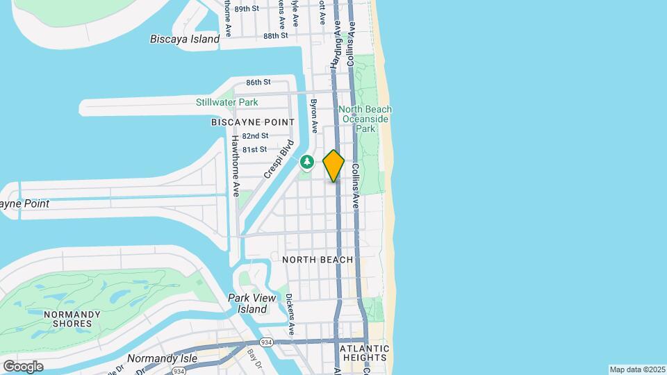 7920 Harding Ave Mapa y Detalles de la Ubicación