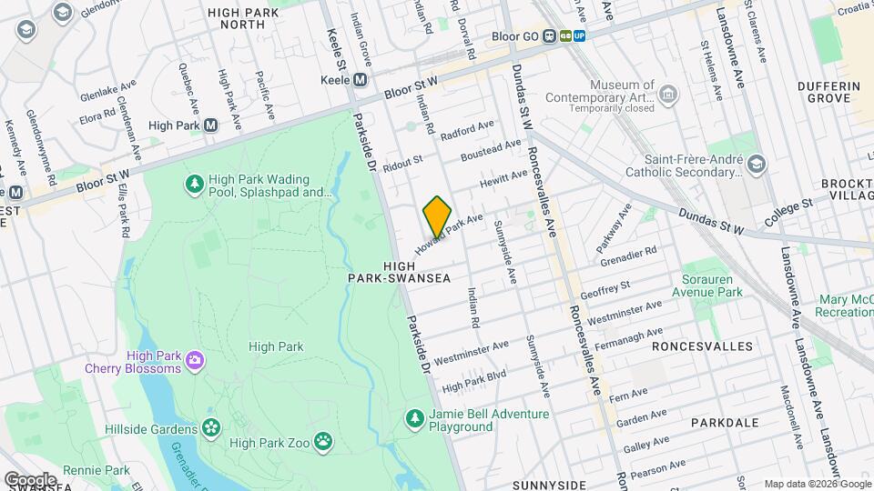 207 Howard Park Av Map and Location Details