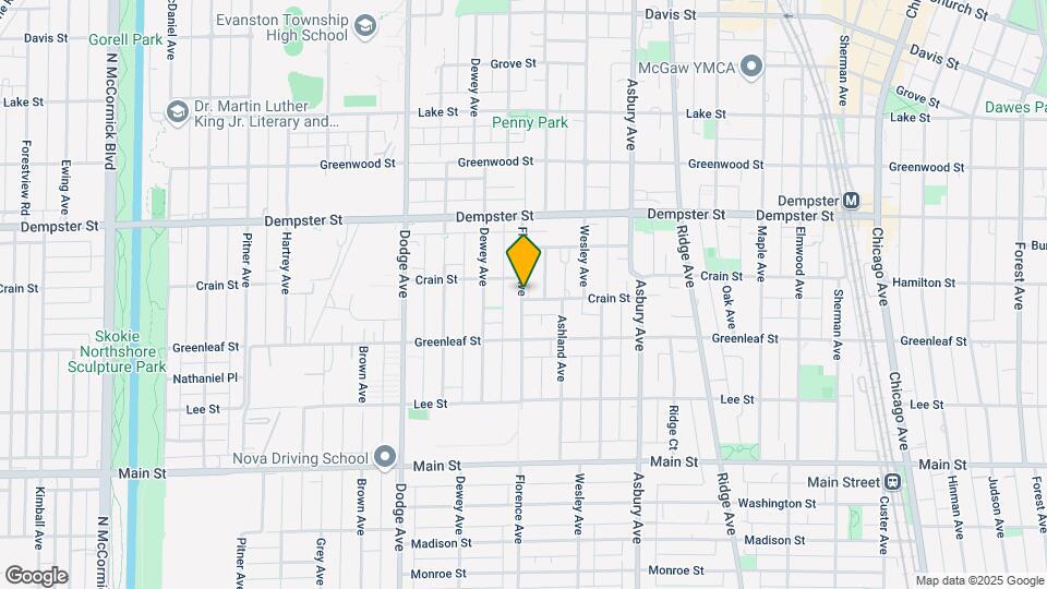 1533 Crain St Map and Location Details