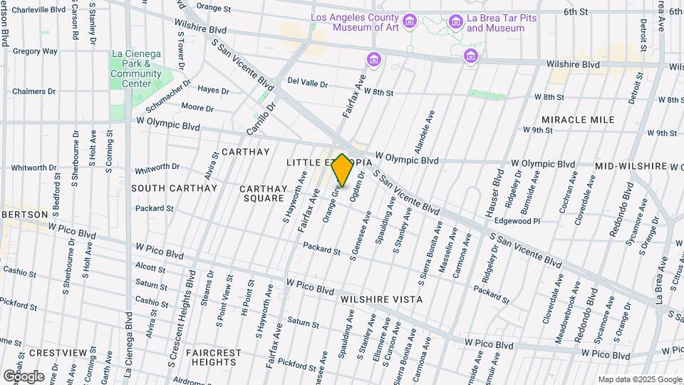 1064 S Orange Grove Ave Map and Location Details