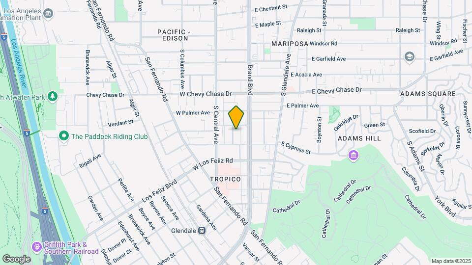 1244 S Orange St Mapa y Detalles de la Ubicación