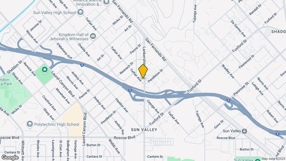 8750 Telfair Ave Map and Location Details