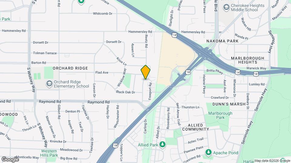 1801 Reetz Rd Mapa y Detalles de la Ubicación