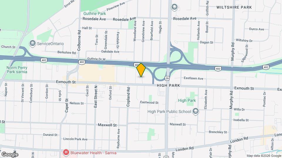 834 Exmouth St Map and Location Details