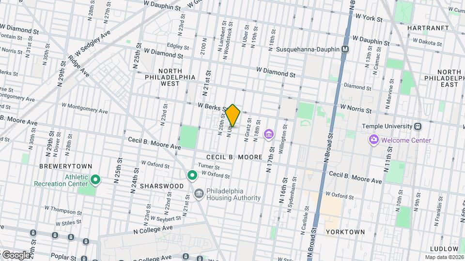1913 W Montgomery Ave Map and Location Details