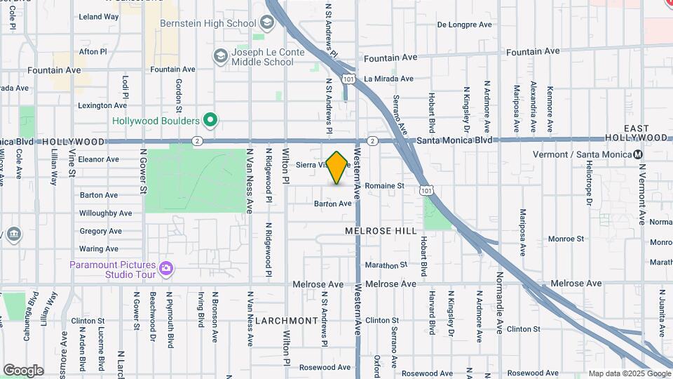 5436 Romaine St Map and Location Details