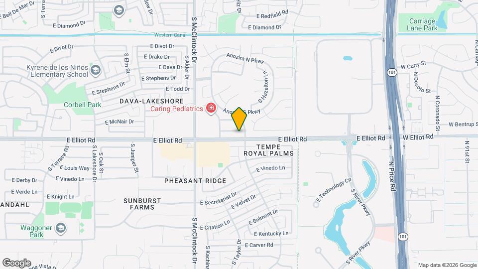 1891 E Brentrup Dr Map and Location Details