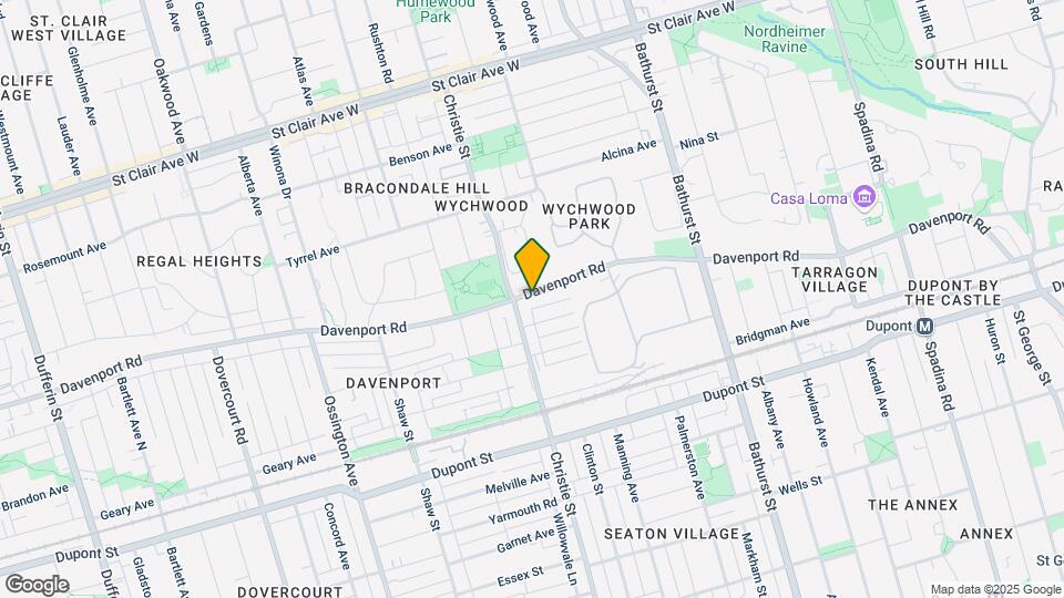887 Davenport Rd Map and Location Details