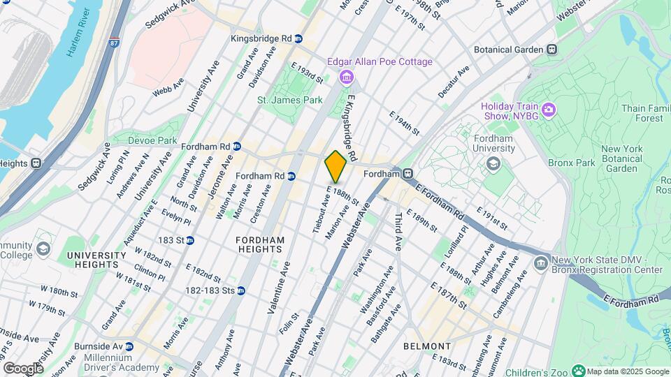 303 E 188th St Map and Location Details