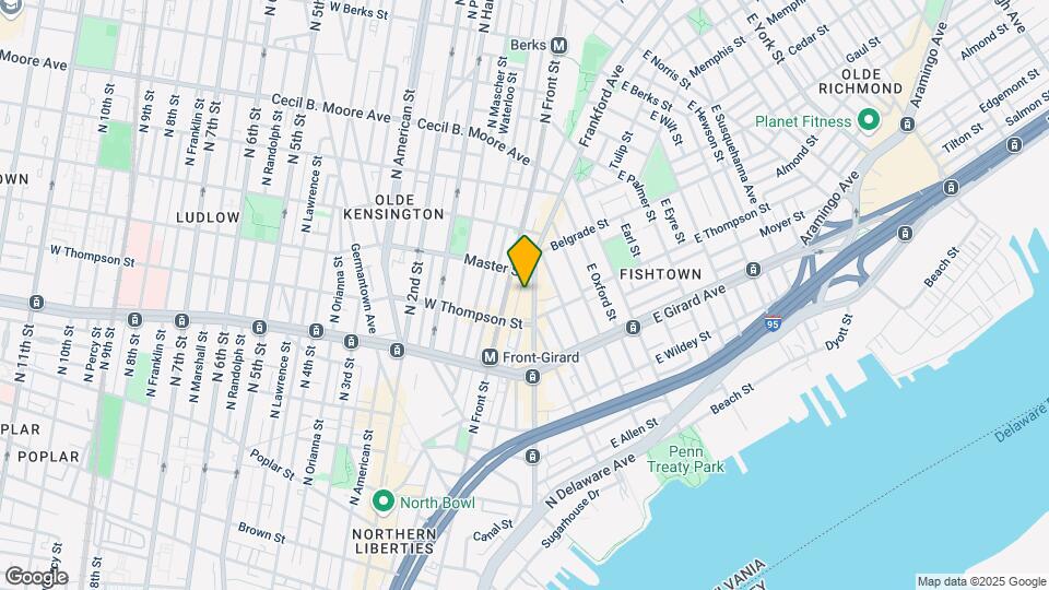 1324 Frankford Ave Map and Location Details