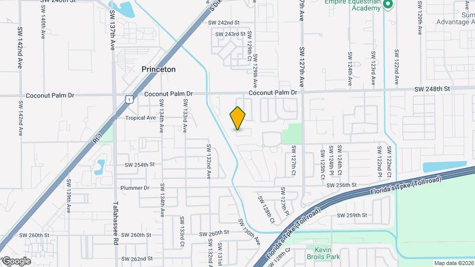 12989 SW 251st Terrace Map and Location Details