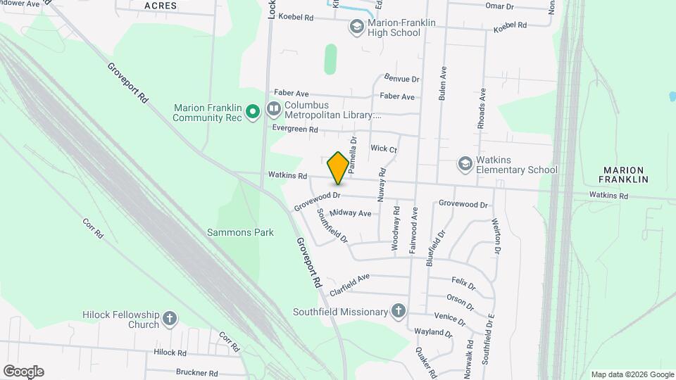 1236 Grovewood Dr Map and Location Details