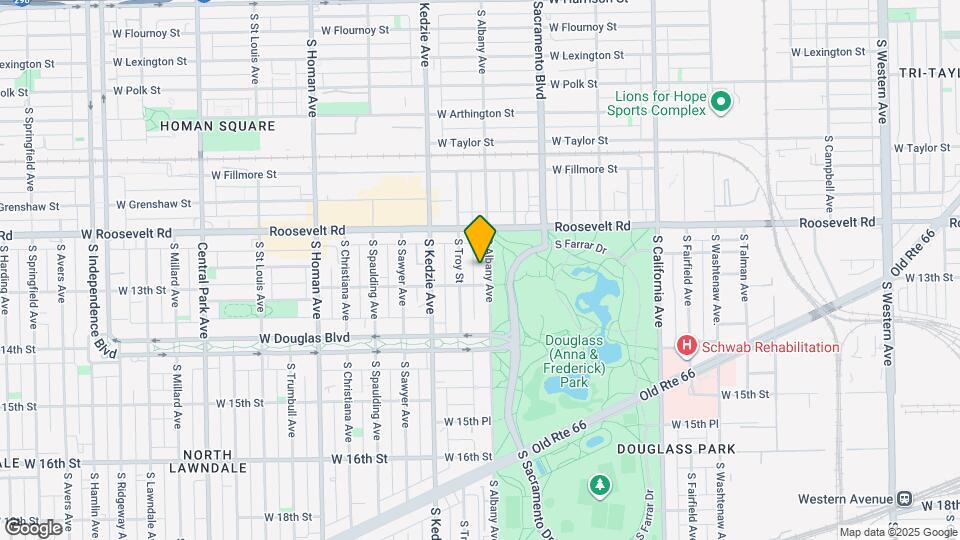 1242 S Albany Ave Mapa y Detalles de la Ubicación