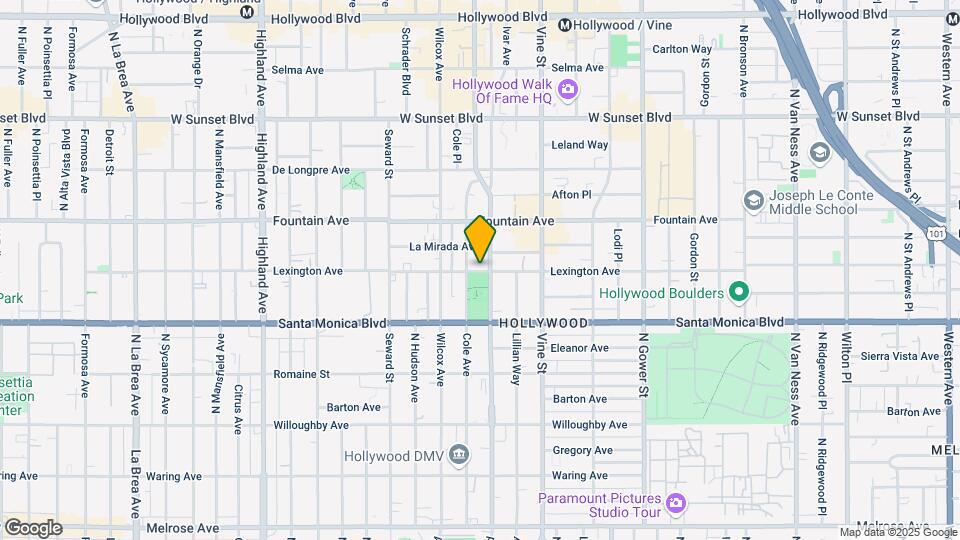 6411 Lexington Ave Map and Location Details