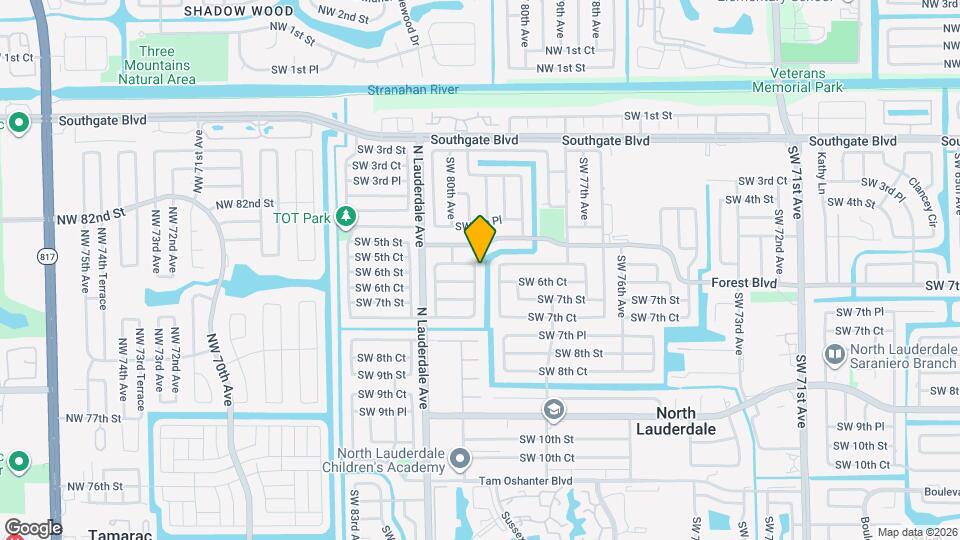 609 SW 79th Terrace Map and Location Details