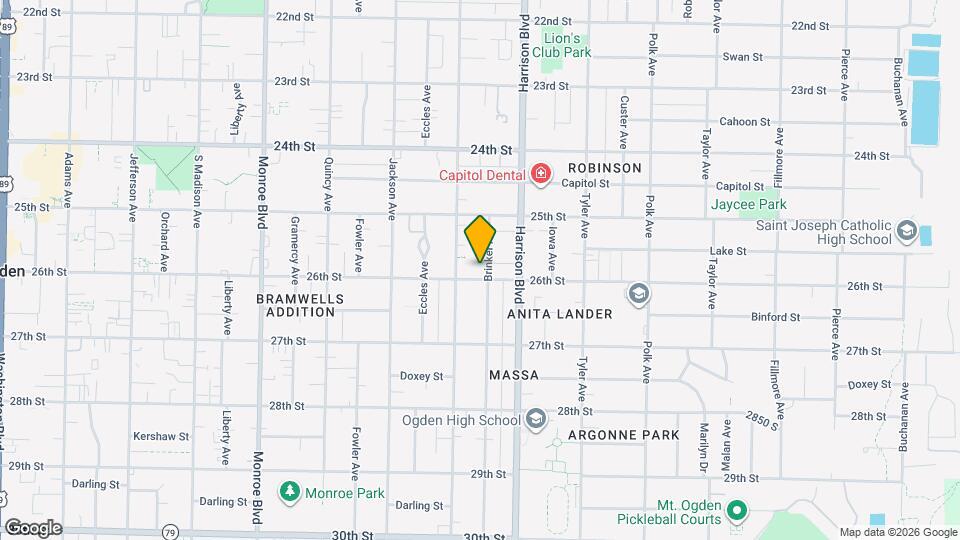 2583 Brinker Ave Map and Location Details