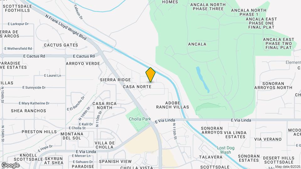 11305 E Sunnyside Dr Map and Location Details