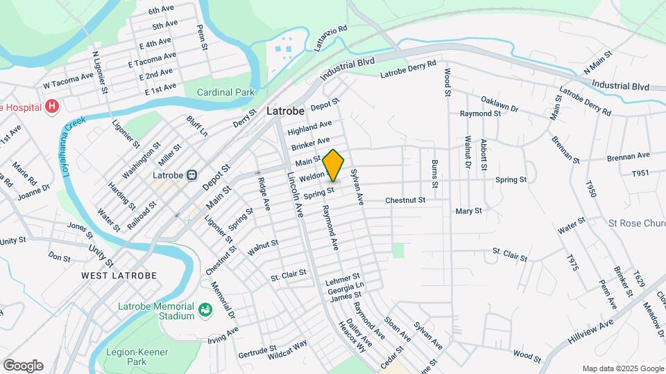 712 Spring St, Unit 1st Floor Map and Location Details