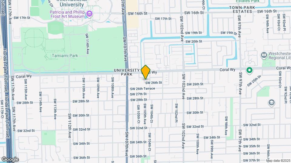 2521 SW 105th Ave Map and Location Details