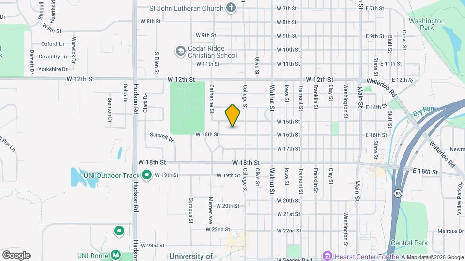 927 W 16th St Map and Location Details