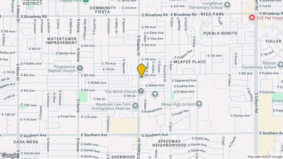 819 S Stapley Dr Map and Location Details