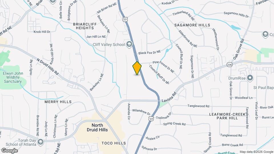 2324 Clairmont Rd Map and Location Details