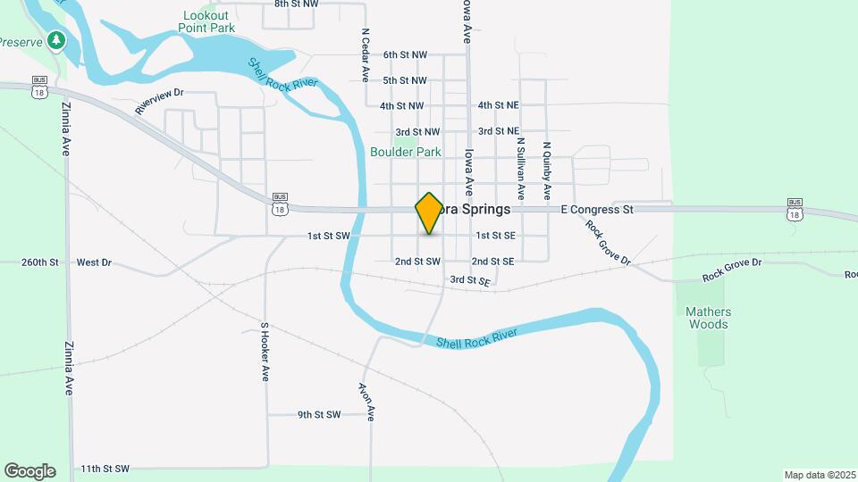 Nora Springs 3 Plex Map and Location Details