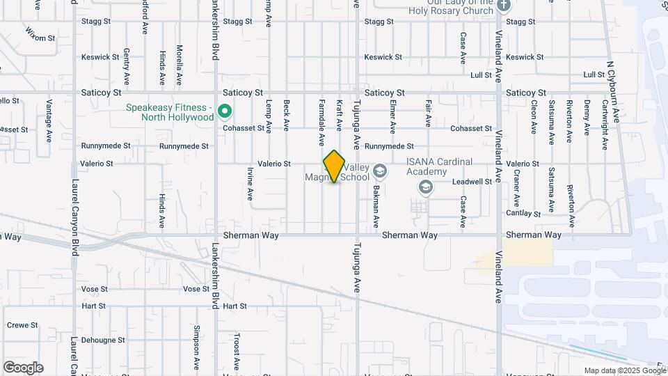 7317 Kraft Ave Map and Location Details