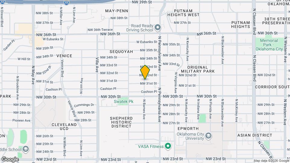 3208 N Roff Ave Map and Location Details