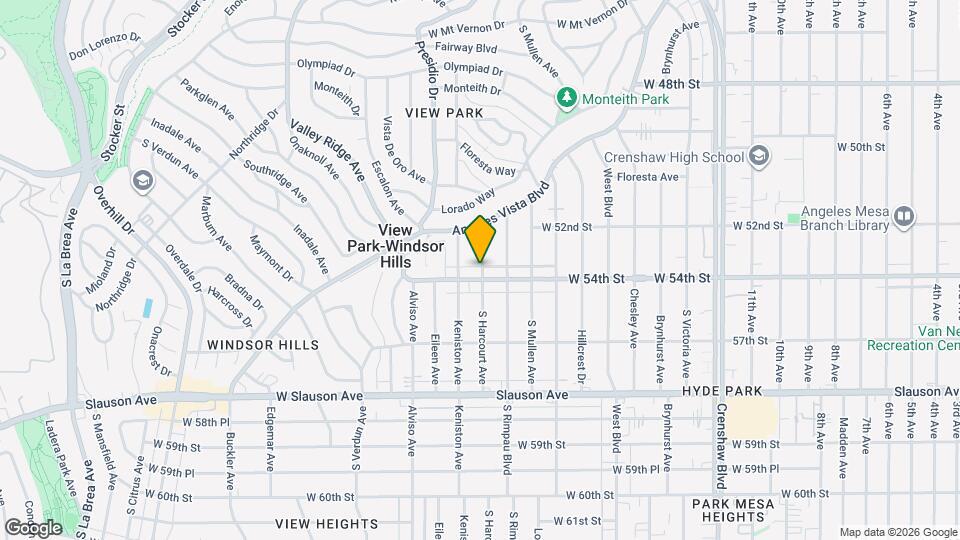 5353 S Harcourt Ave Mapa y Detalles de la Ubicación