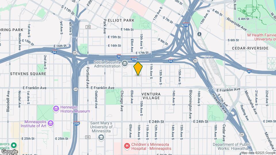 915 E 19th St Map and Location Details