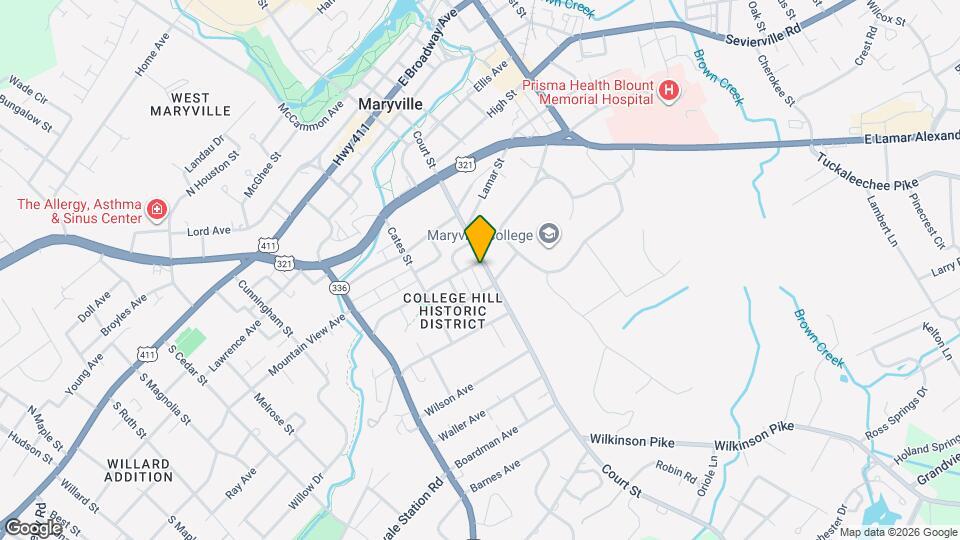 709 Court St Map and Location Details