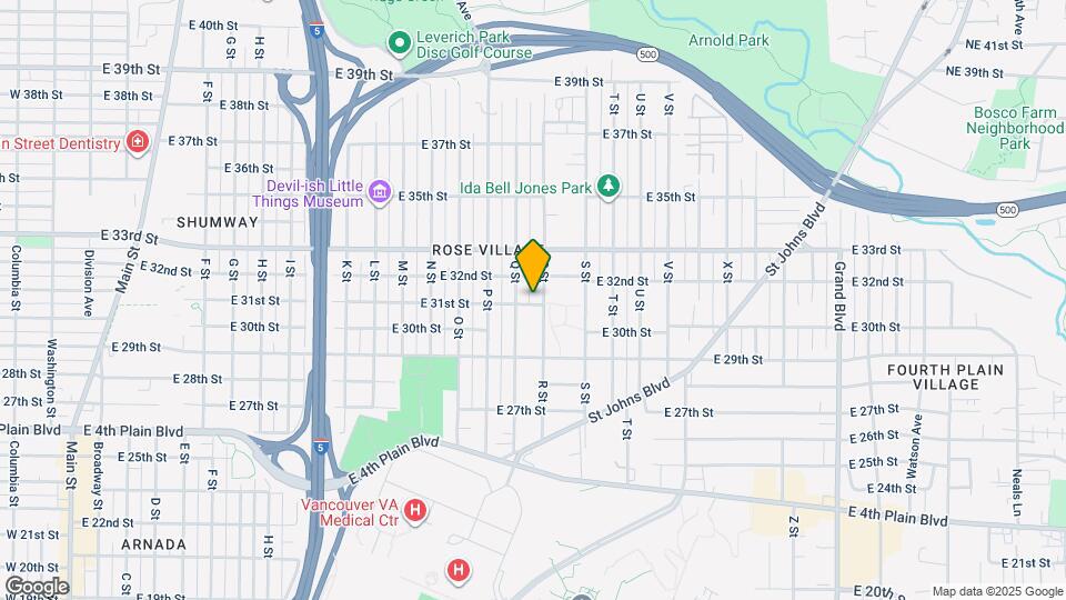 1710 E 31st St Map and Location Details