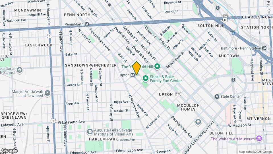 1719 Pennsylvania Ave Map and Location Details