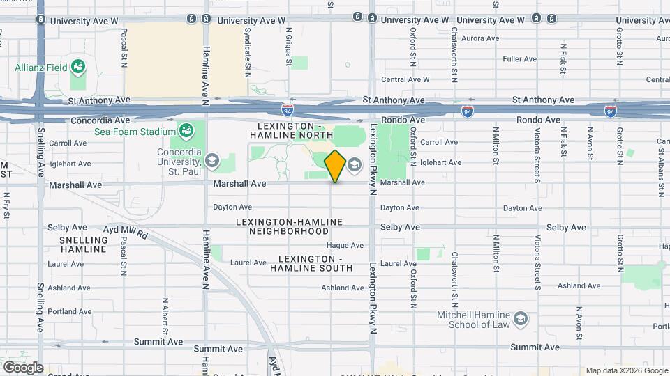 1154 Marshall Ave Mapa y Detalles de la Ubicación