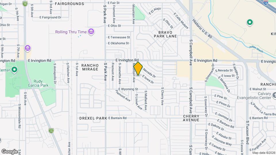 1319 E Louisiana Dr Map and Location Details