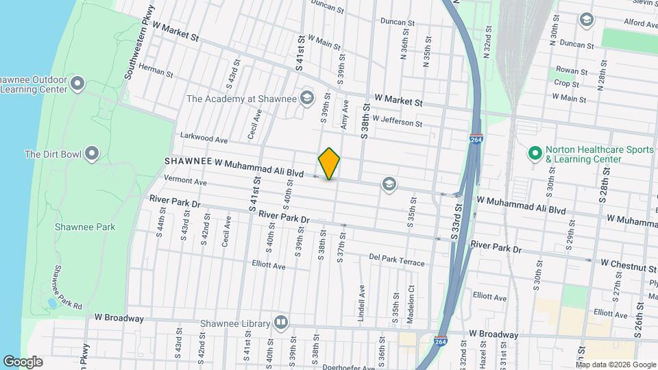 3830 W Muhammad Ali Blvd Map and Location Details