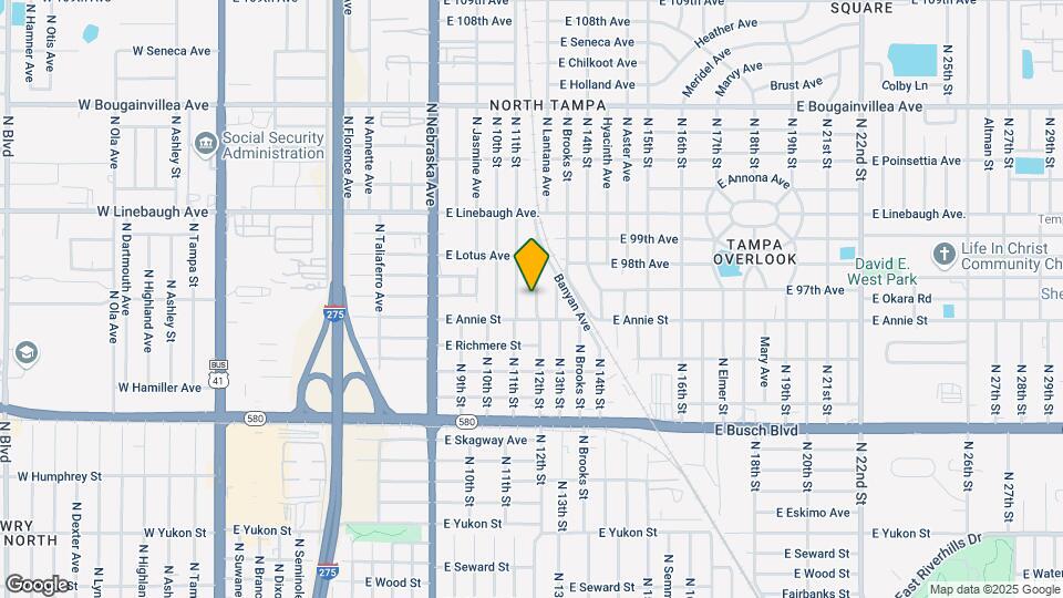 9610 N 12th St Map and Location Details