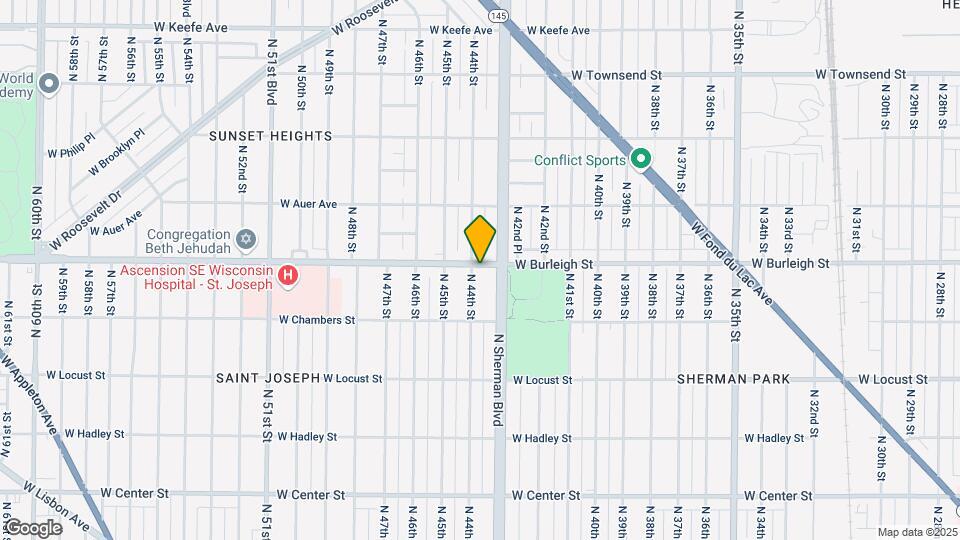 4325 W Burleigh St Map and Location Details