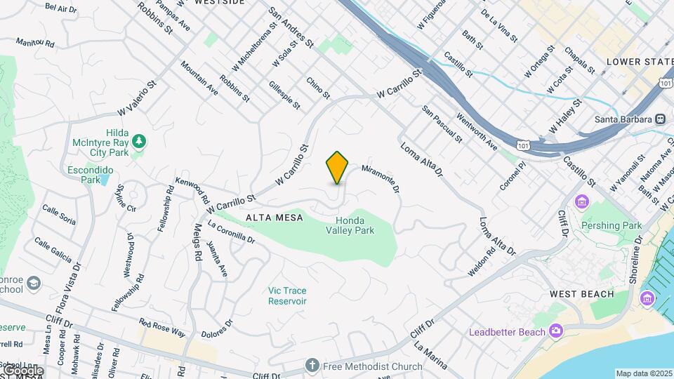 968 Miramonte Dr Map and Location Details