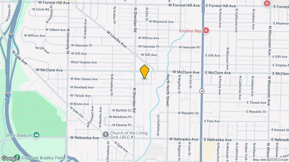 2328 N Ellis St Map and Location Details