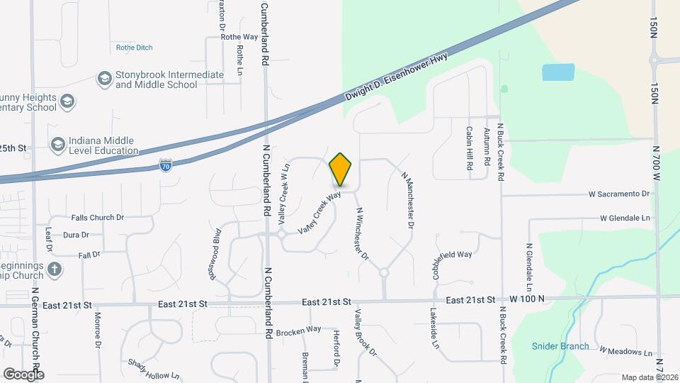 2372 Valley Creek Way Map and Location Details