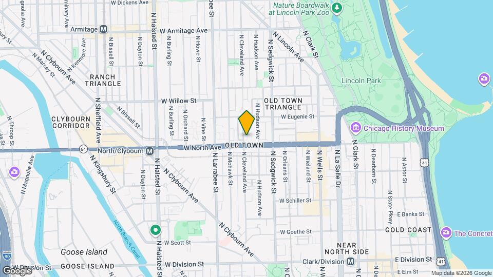 1615 N Cleveland Ave, Unit 1S Mapa y Detalles de la Ubicación