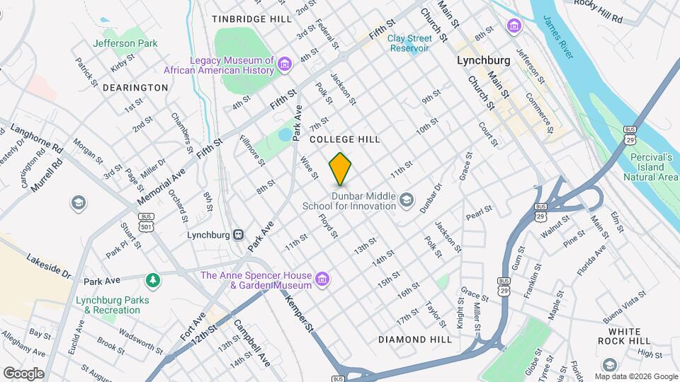 1206 10th St Map and Location Details