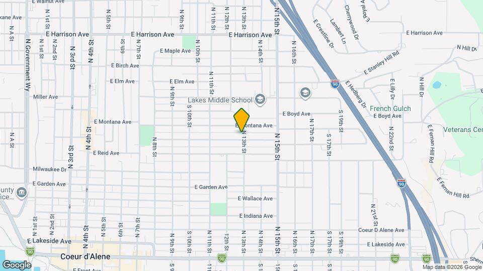 1223 E St Maries Ave Map and Location Details