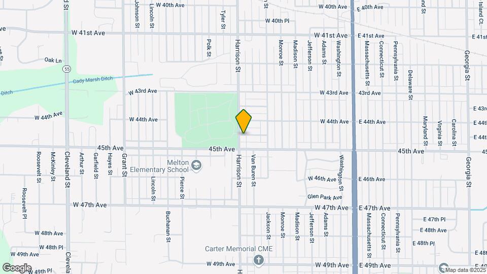 733 W 44th Ave Map and Location Details