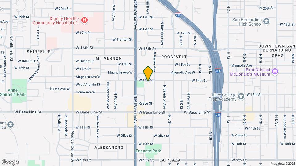 1239 W 14th St Map and Location Details
