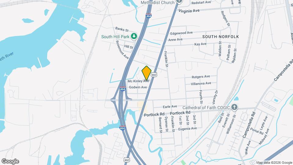 1014 McKinley Ave Map and Location Details